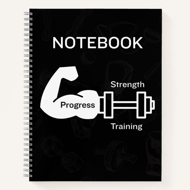 Strength Training Progress  Notebook (Front)