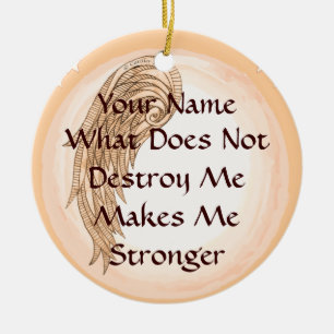 Strength Wing Ceramic Tree Decoration