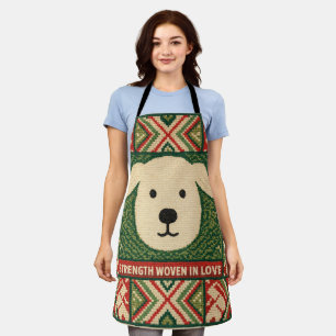 Strength Woven in Love – Meaningful Typography Apron
