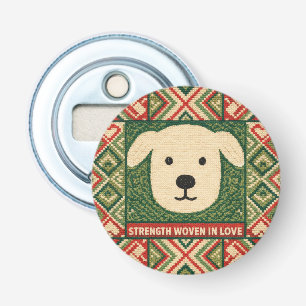 Strength Woven in Love – Meaningful Typography Bottle Opener