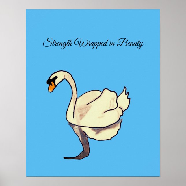 Strength Wrapped in Beauty Poster (Front)