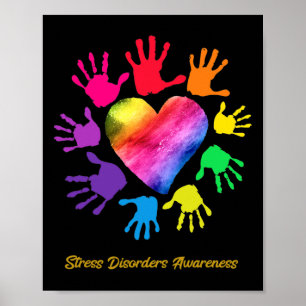 Stress Disorders Awareness Hands Stress Disorders  Poster