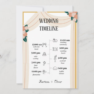 Stress-Free Wedding Timeline – Make Your Day Unfor Invitation