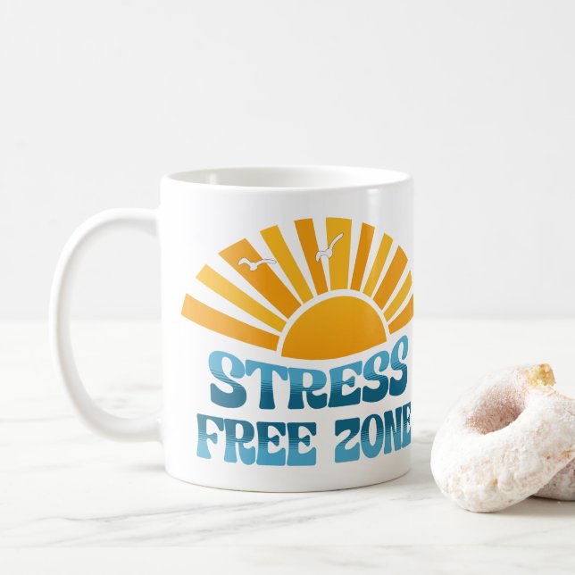 Stress Free Zone Coffee Mug (With Donut)