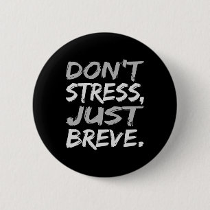 Stress Just Breve Dyslexia Awareness Silver Graphi 6 Cm Round Badge