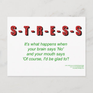Stress Postcard
