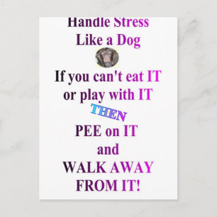 STRESS POSTCARD