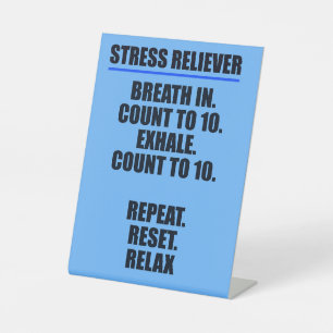 Stress Relief Desk Sign Relax