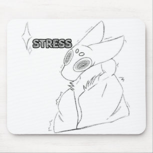 Stress Sparkle Furry Mouse Mat