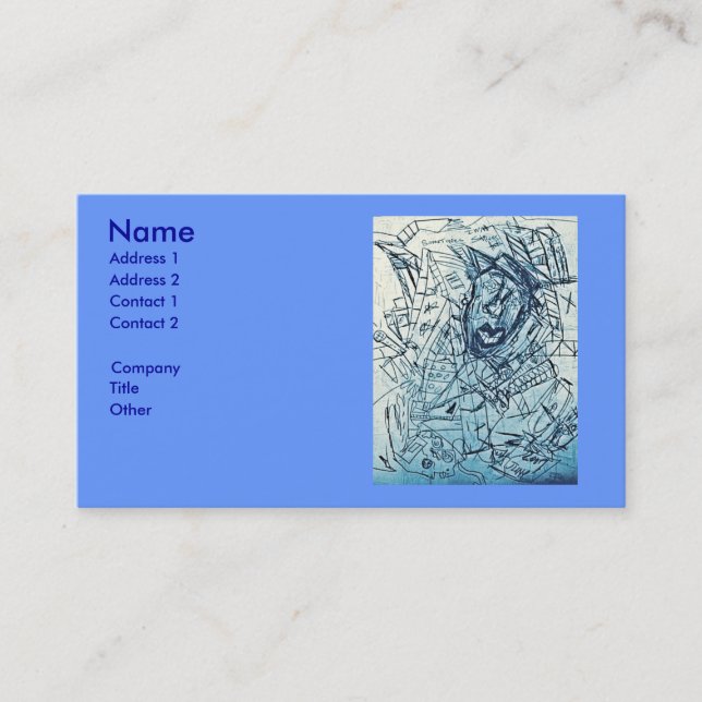 STRESS TESTS BUSINESS CARD (Front)