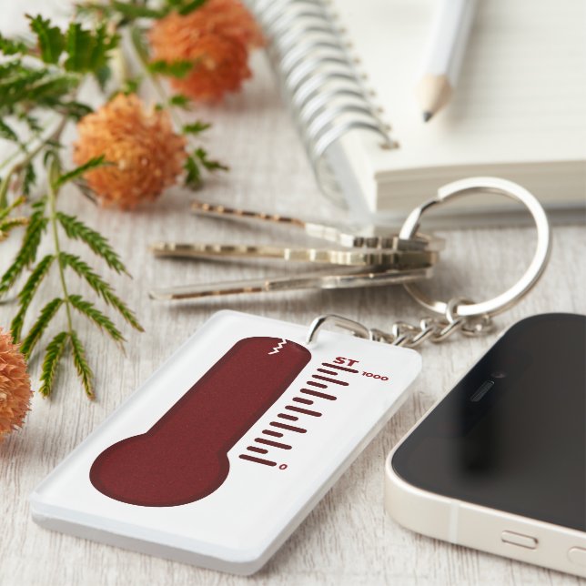 Stress Thermometer Keychain (Front Right)
