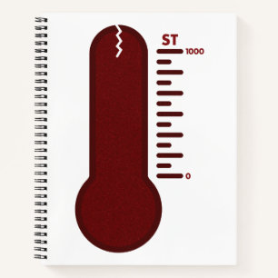 Stress Thermometer Spiral Notebook