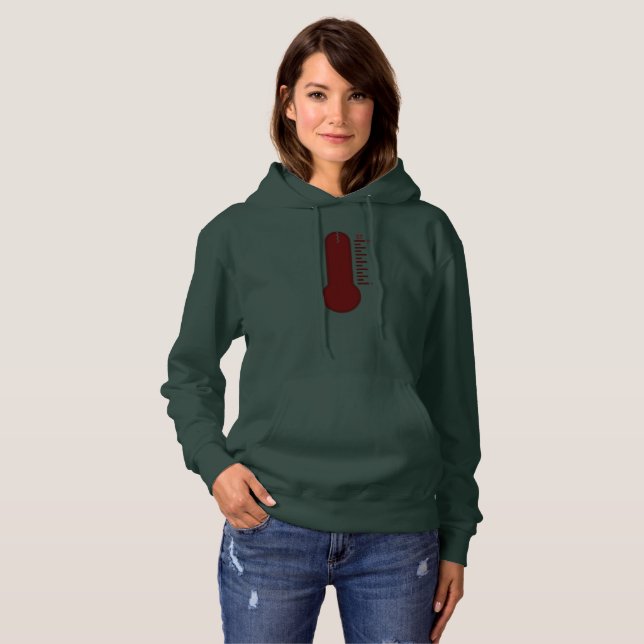 Stress Thermometer Women's Hoodie (Front Full)