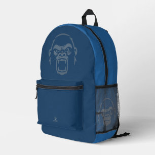 Stressed Ape - Roar! Blue Printed Backpack