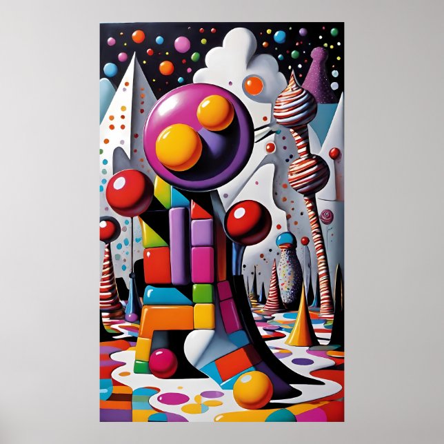 Stressed Desserts - Ken Gauge Fantasy Art Poster (Front)