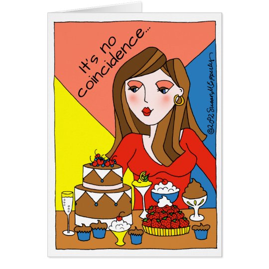 Stressed Desserts Sweet Tooth Stress Eating Card