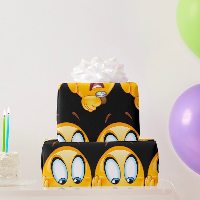 Stressed Emoji Wrapping Paper (Creator Uploaded)