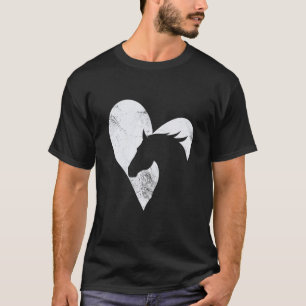 Stressed Old Graphic Horse Shade Elegant For Horse T-Shirt