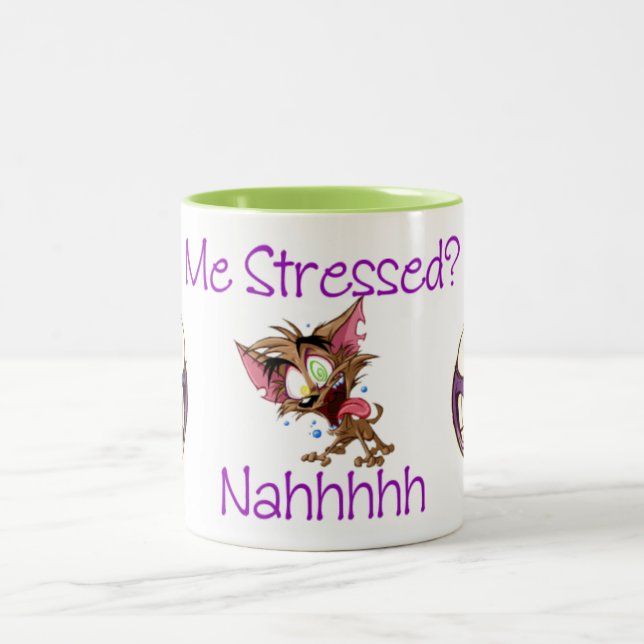 "Stressed Out" Two-Tone Coffee Mug (Center)