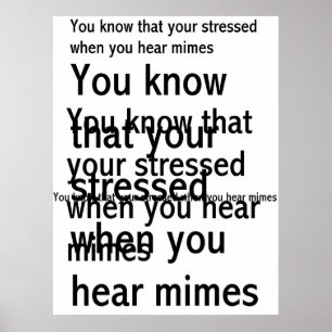 Stressed Poster