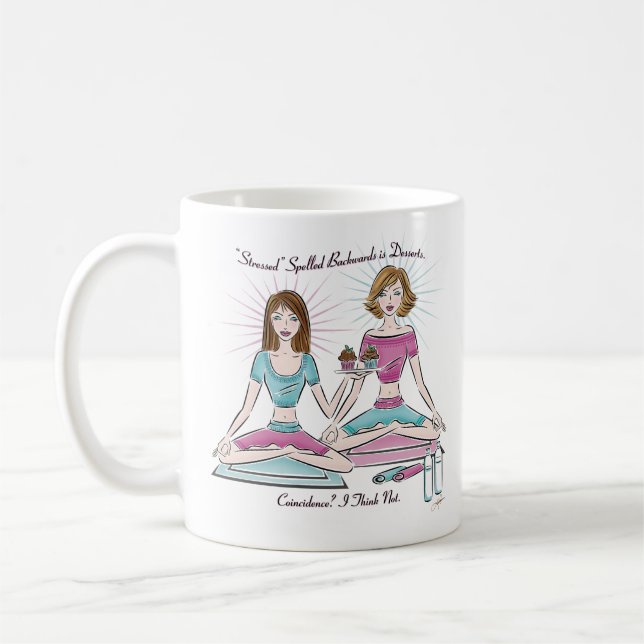 Stressed Spelled Backwards is Desserts Coffee Mug (Left)