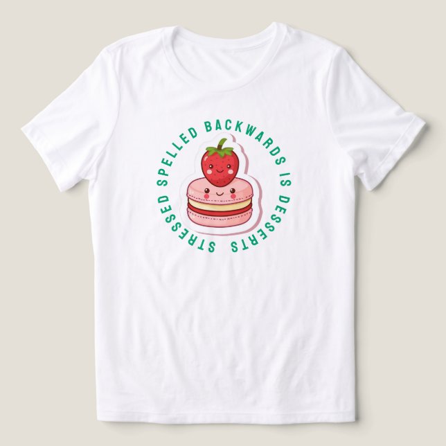 Stressed spelled backwards is desserts Tri-Blend shirt (Design Front)