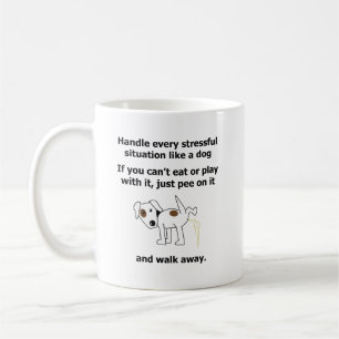 stressful dog animals psychology animals pee coffee mug