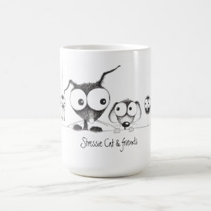 Stressie Cat & friends mug