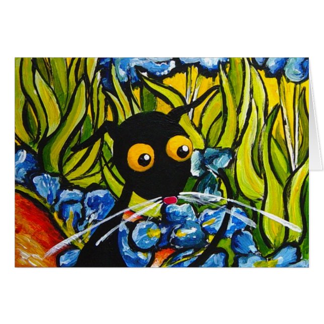 Stressie in the Irises (Front Horizontal)