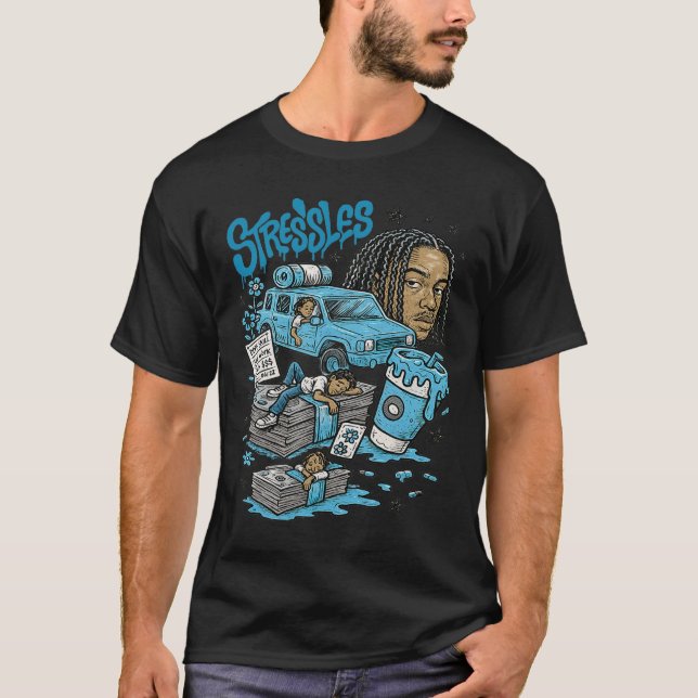 Stressless 11 Legend Blue White Black 2025 Hallowe T-Shirt (Front)