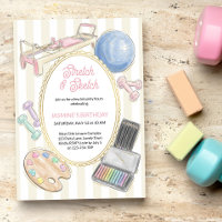 Stretch and Sketch Pilates Art Birthday Party