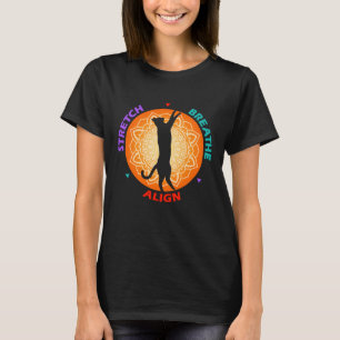 Stretch Breathe Align Cat Silhouette T-Shirt
