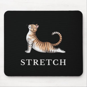 Stretch Cat Yoga Shirt Calm Lance Cute Animal Yogi Mouse Mat