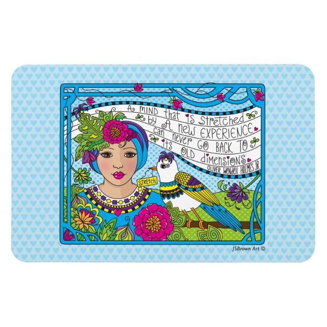 Stretch Your Mind_Flexible Magnet 6"x4" (Horizontal)