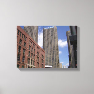 Stretched Canvas of Downtown Chicago Print