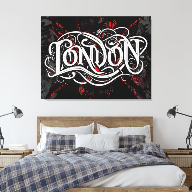 Stretched Canvas Print (Insitu(Bedroom))