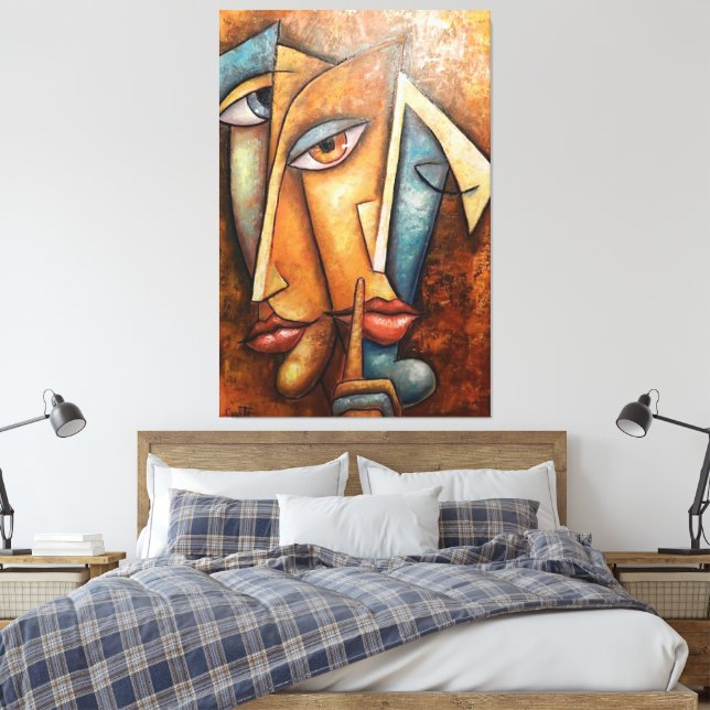 Stretched Canvas Print (Insitu(Bedroom))