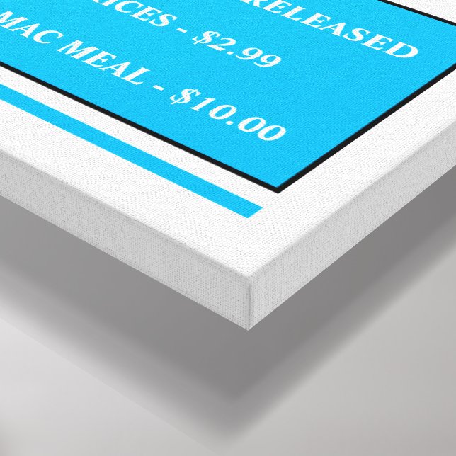 Stretched Canvas Print (Corner(Bottom))