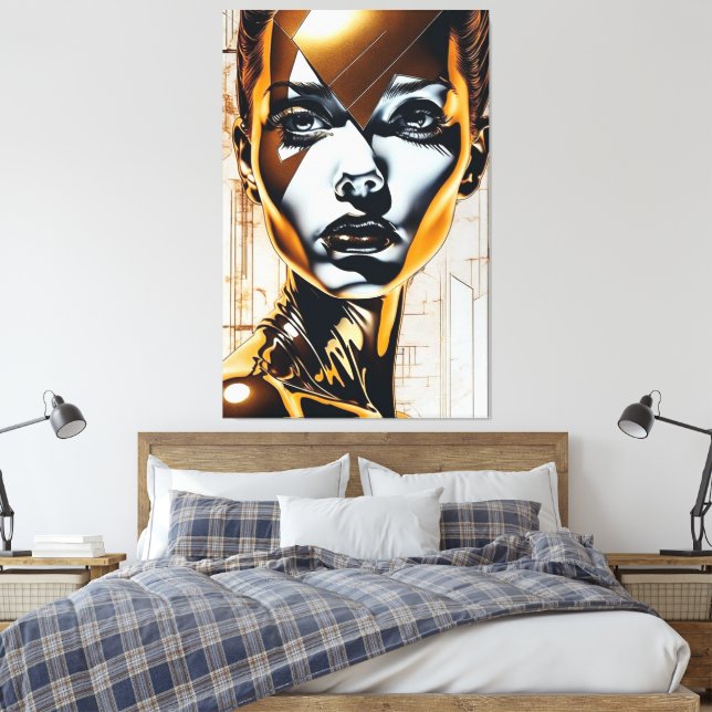 Stretched Canvas Print (Insitu(Bedroom))