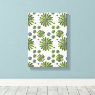Stretched Canvas Print Abstract Green 