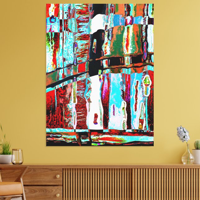 Stretched Canvas Print – Collapse Reflection  (Insitu(LivingRoom))