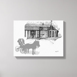 Stretched Canvas Print : Day in The Country