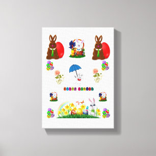 Stretched Canvas Print Easter Day