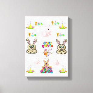 Stretched Canvas Print Easter Day