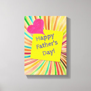 Stretched Canvas Print Father's Day Canvas