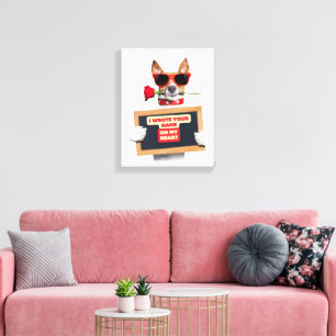 Stretched Canvas Print gift for valentine's day
