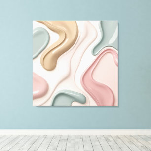 Stretched canvas print in stylish graphic