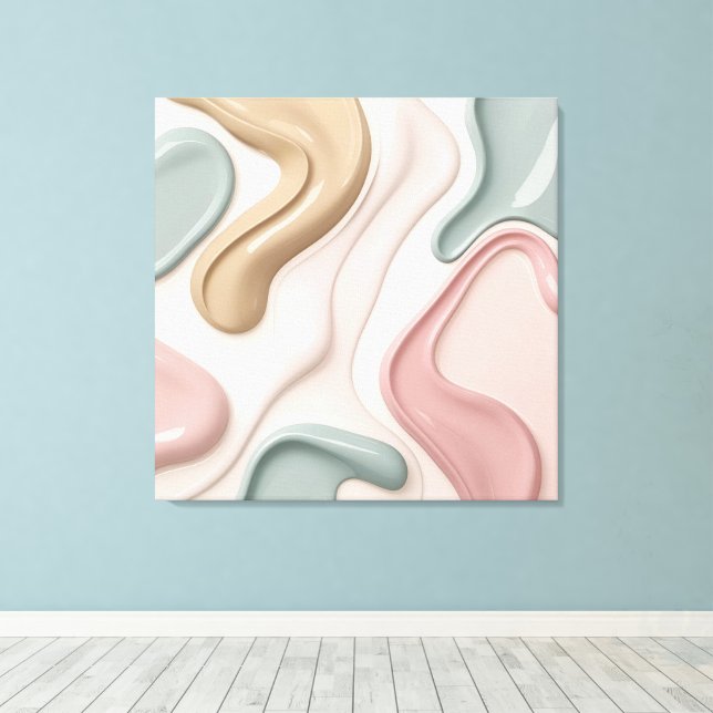 Stretched canvas print in stylish graphic (Insitu(Wood Floor))
