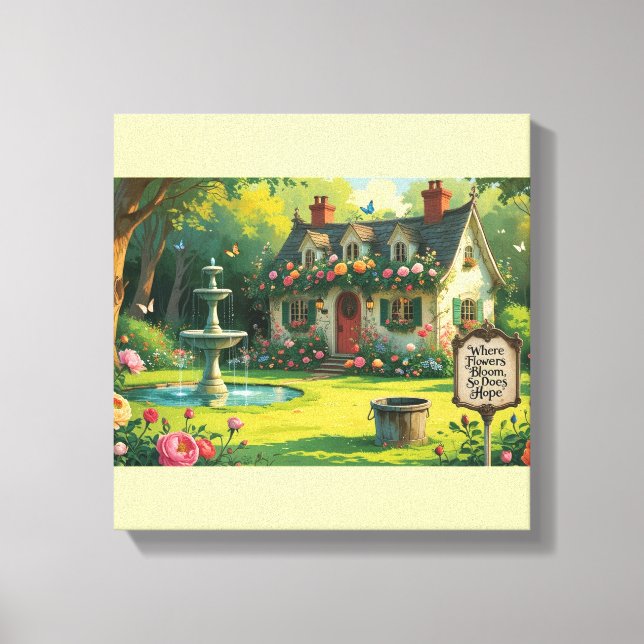 Stretched Canvas Print-Inspirational Quote. (Front)