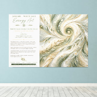 Stretched Canvas Print January — White Sage Energy
